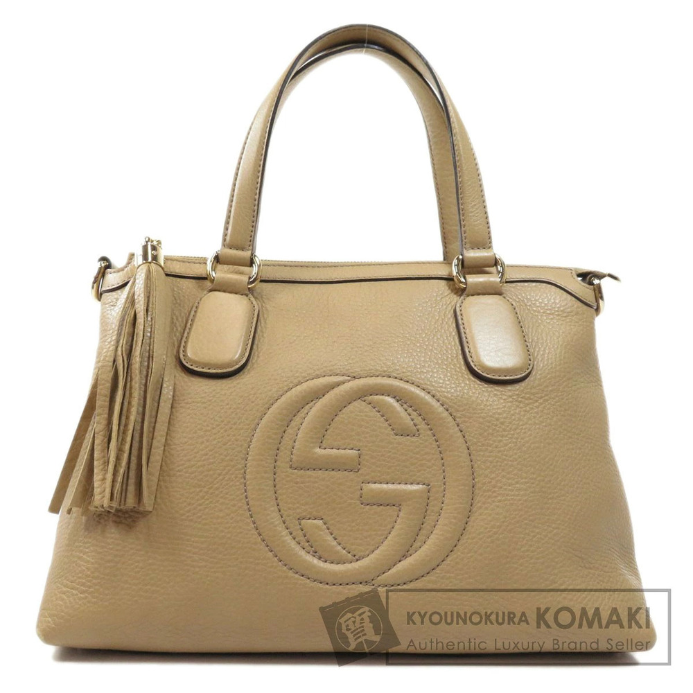 Gucci Soho Interlocking GG Shoulder Bag Leather